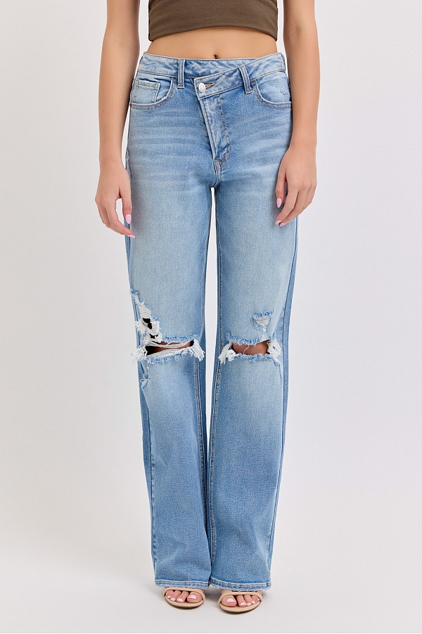 Super High Rise Dad Jean with Re-Positioned C.F Closure